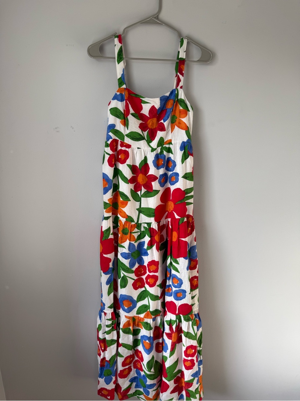 Skies Are Blue Floral Tiered Maxi Dress Long Dress Fancy Multi Color Size XS - Picture 2 of 9